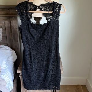 Adriana Papel black lace dress —10